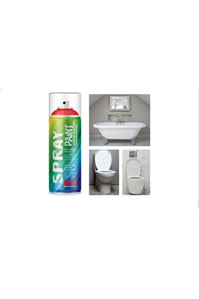 MxS Duşakabin Jakuzi Beyaz Sprey Boyası Suya Dayanıklı 400 Ml.