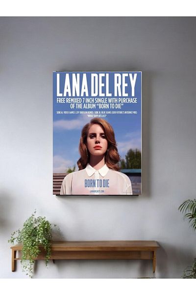 Major Selection Tablou din lemn Lana Del Rey 20 x 30 cm Model 15