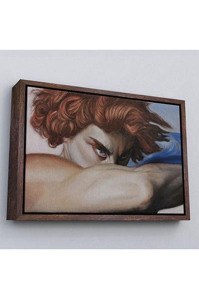 Harita Sepeti Tablou Lacrimile Îngerului Căzut cu cadru alb, Tablou Alexandre Cabanel Ochi Îngerului Căzut