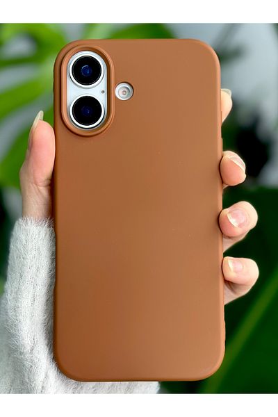 Go Aksesuar حافظة إطلاق من السيليكون المرن المقاوم للبقع مع مخمل داخلي متوافق مع هاتف Iphone 16
