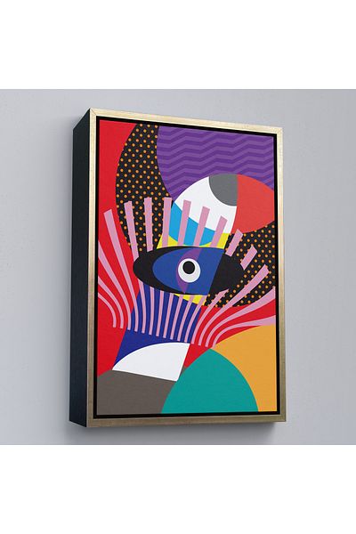 Harita Sepeti Πίνακας Spiritual Eye με χρυσό πλαίσιο