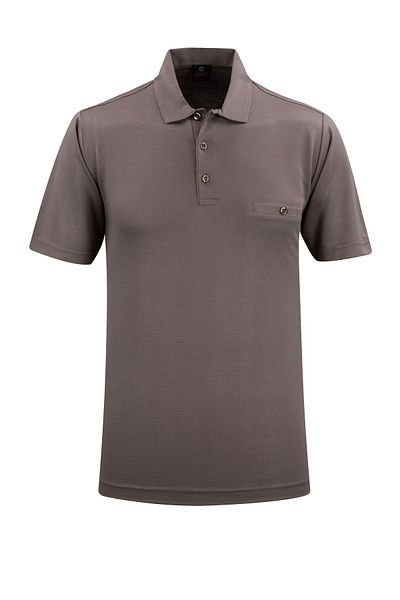 Çizgi Triko Ανδρικό μπλουζάκι Polo Neck Classic Fit με τσέπη - 5107