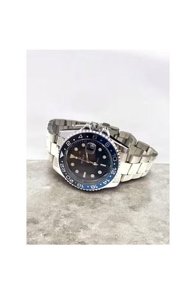 Rivoly Men's Stainless Steel Analog Quartz Watch Date Display Easy to Read Fashion Design Waterproof