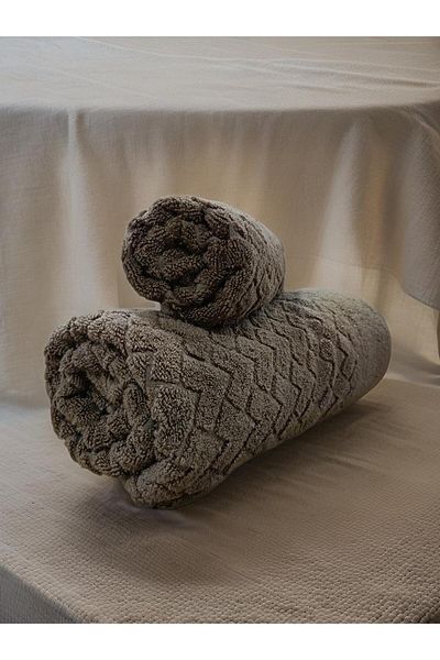 BEYAZTOPTAN Комплект кърпи за баня и ръце от микропамук, 100% памук, 100×150 - 50×90 см