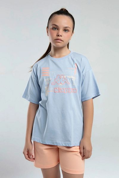 Kappa Licenssed 100% Cotton Cycling Collar Girl's T-Shirt