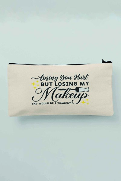 qoeuyl boutique Бежева косметичка - пенал, гаманець і тканина