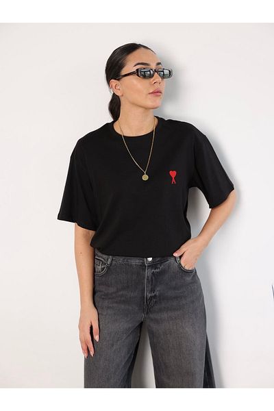 YouLikeButik Tricou cu broderie Heart A