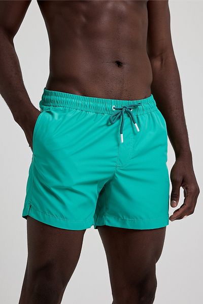 MADZEYMODA Ανδρικό σορτς μπάνιου Premium με επένδυση Mint Green LS-95093