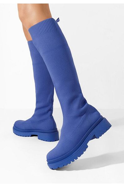 B T Shoes Cizme tip soseta Olvera albastre