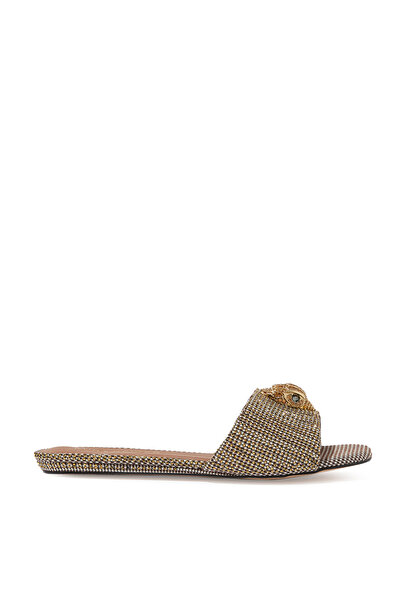 Kurt Geiger Stylish and Comfortable Fabric Sandals - Open Square Toe
