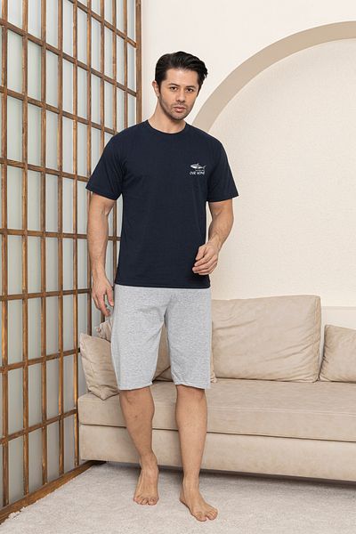 Ayans Pijama Χτενισμένο βαμβακερό (μονό ζέρσεϊ) Σετ πιτζάμες Capri