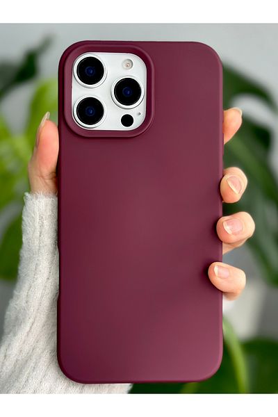Go Aksesuar iPhone 16 Promax Compatible Velvet Flexible Silicone Stain Resistant Launch Case