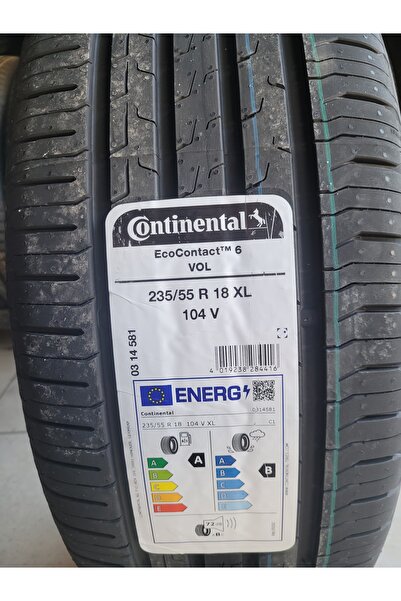 Continental 235/55R18 Eco Contact6 104V XL VOL Set Olarak (4ADET) 2025 Üretim*