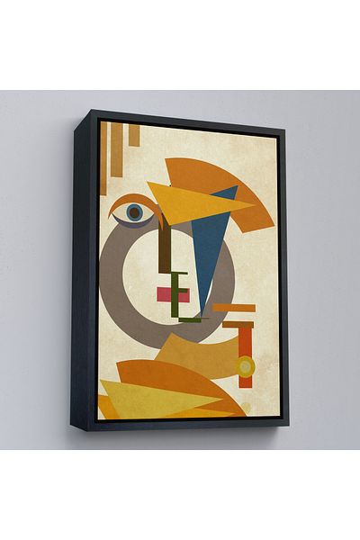 Harita Sepeti Pictură abstractă colorată pentru femei cu cadru auriu