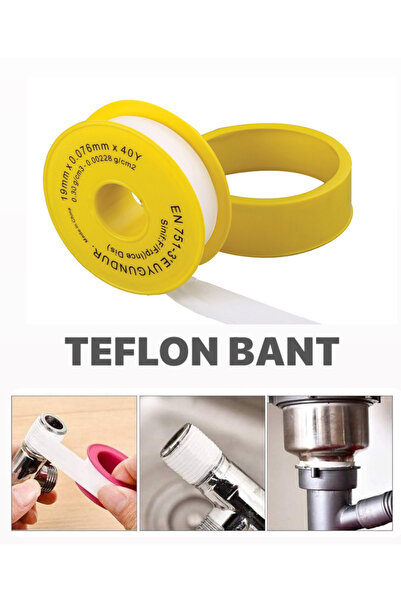 Genel Markalar 10 ADET TEFLON BANT * TESİSAT BORU BAĞLANTI SIZDIRMAZLIK KÜÇÜK...