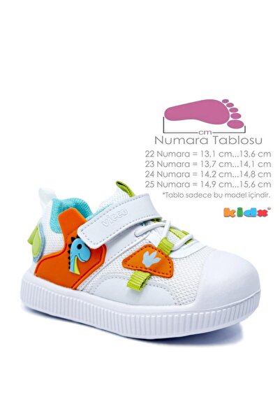 Vicco Snoop Erkek Bebek Ve Çocuk Günlük Spor Ayakkabı Turuncu Beyaz