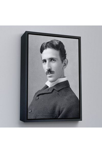 Harita Sepeti Tablou decorativ de perete Nikola Tesla cu cadru auriu