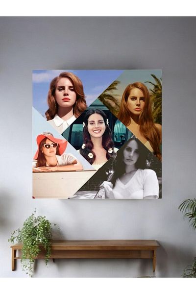 Major Selection Pictură din lemn Lana Del Rey 20 x 30 cm Model 10