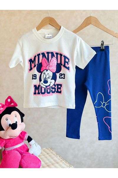 Monila Girl's Printed Sequin Detailed Cotton Underwear Set