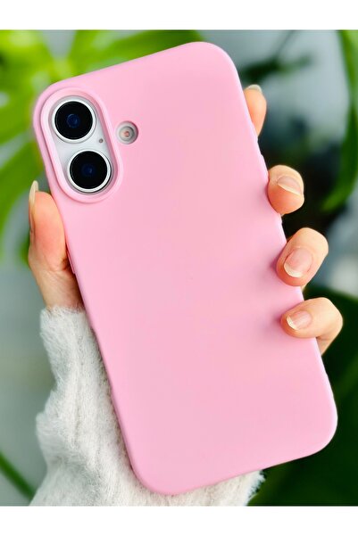 Go Aksesuar Iphone 16 Uyumlu Içi Kadife Esnek Silikon Leke Tutmaz Lansman Kılıf