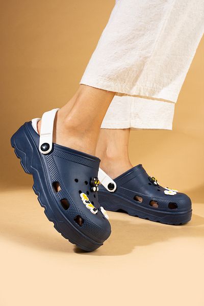 Pembe Potin Námořnické modré dámské sandály Eva Sea Doctor Nurse Hospital Comfort Sandals Pantofle