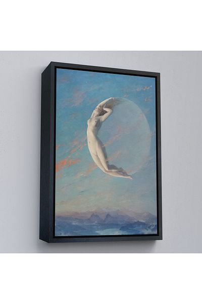 Harita Sepeti Pictură „Selene” a pictorului francez Albert Aublet într-un cadru de aur
