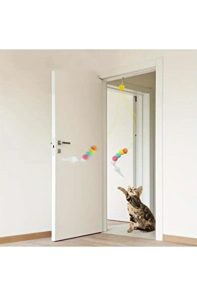 jetfast Elastic Adhesive Multicolor Cat Play Rod Training Toy