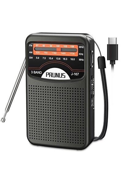 SFL Product Taşınabilir Radyo AM FM SW Şarj Edilebilir Pil, Kulaklık Girişi, El Radyosu, Kullanımı Kolay
