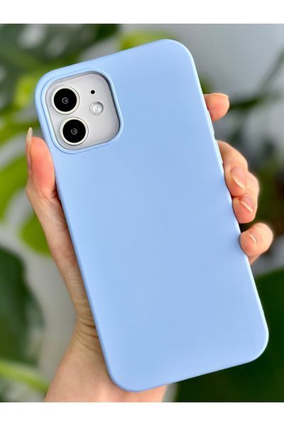 Go Aksesuar حافظة إطلاق من السيليكون السائل المخملي المتوافق مع هاتف Iphone 12 و12 Pro مقاومة للبقع