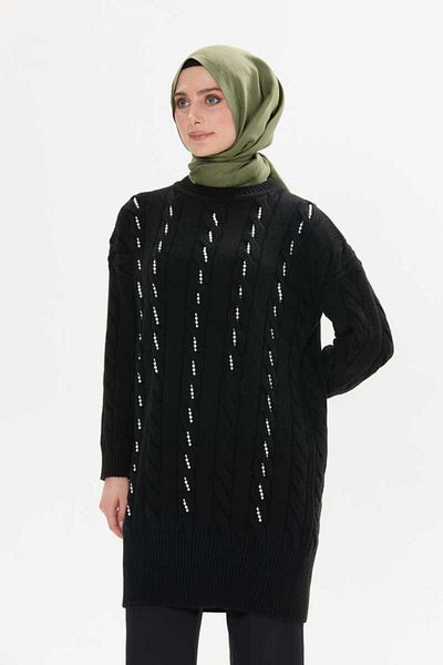 Setrms Pearl Detailed Textured Knitwear Tunic