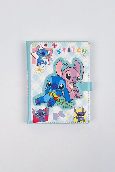 Bold Grup Σημειωματάριο με θέμα Stitch με μαγνήτη και προσαρμοσμένο κάλυμμα - Μέγεθος A5 - 160 σελίδες