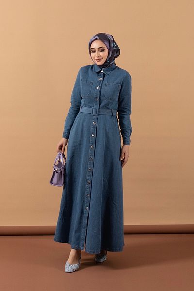 Stilife Rochie de blugi - cu nasturi