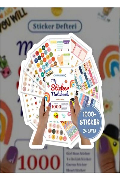 Akıllı Adam Yayınları 1000 Sticker Notebook