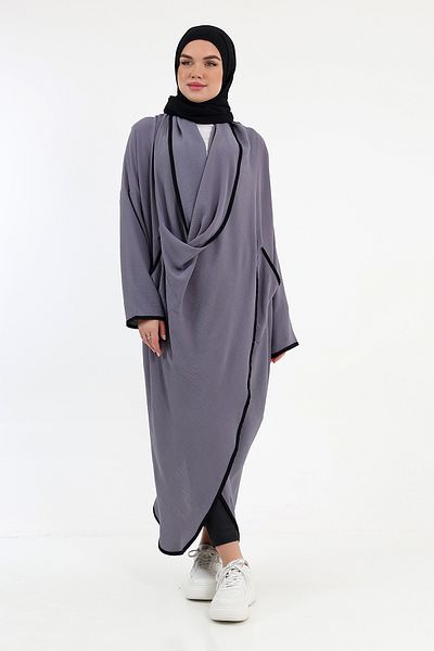 Berel Moda Gray Fenomen Cross Tunic