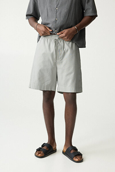 Pull & Bear Keten karışımlı jogger bermuda şort