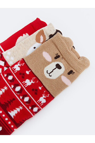 LC Waikiki LCW Kids New Year Themed Girl's Socks 3-Piece