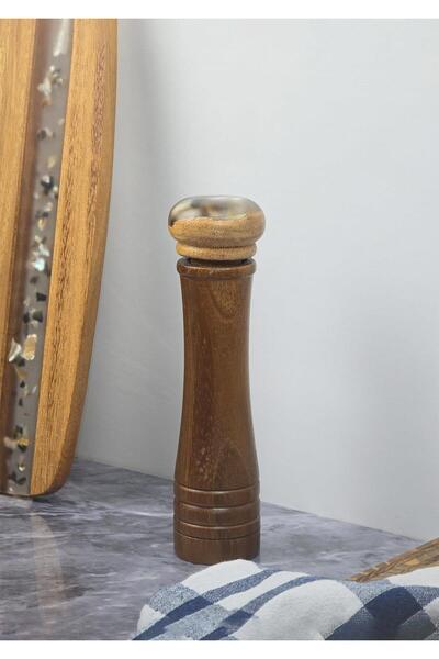 HomeTarz Acacia Spice Mill Set - Salt Shaker Set - 25 + 20 cm