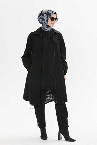 Setrms Şömiziye Yakalı Beli Ayarlanabilir Kap