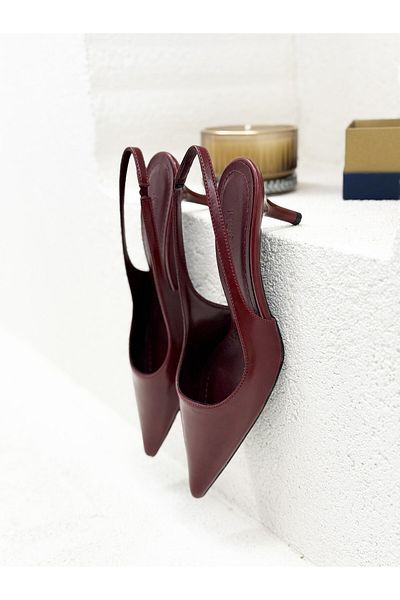 NUR KARACA 25Y822 Open Back 6cm Thin Heel Stiletto Shoes Women