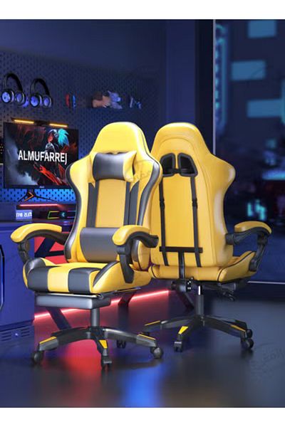 ALMUFARREJ Gaming Chair High Back Lumbar Support comfortable armrest Headrest
