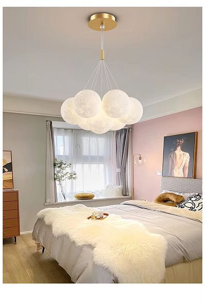 Lambadar Moonlight Model Modern Special Design Pendant Lamp Full Moon Chandelier