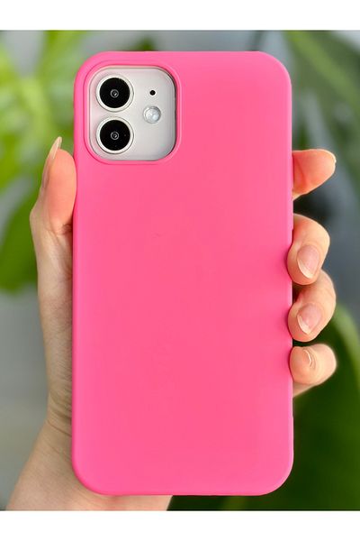 Go Aksesuar حافظة إطلاق من السيليكون السائل المخملي المتوافق مع هاتف Iphone 12 و12 Pro مقاومة للبقع
