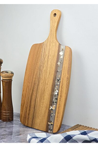 HomeTarz Akasya Kesme Tahtası - Dikdörtgen Kesim Tahtası - 45 CM