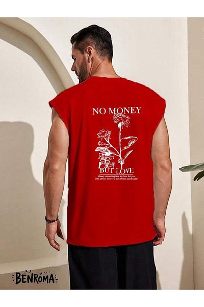 BENROMA 1 μπλουζάκι δώρο για αγορές 6 και άνω στο καλάθι - Αμάνικο μπλουζάκι με στάμπα No Money But Love