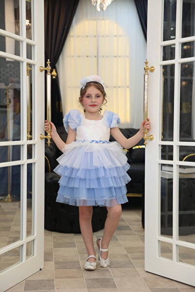 MİSS RAİN KATKAT FIRFIR ETEK BÜZGÜLÜ KOL ÖRGÜ KEMER DETAYLI ÇOK REKLİ PULLU T...