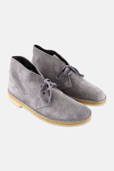 CLARKS Men Desert Boot Lace Up Casual Shoes, Grey