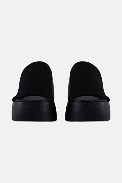 Steve Madden Women Scrunchy Slip On Wedge Sandals, Black