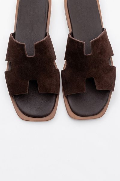 LuviShoes Canapea din piele maro Accumulation Merit