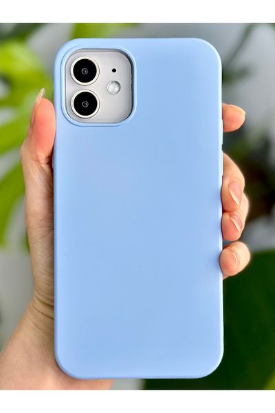 Go Aksesuar حافظة إطلاق من السيليكون السائل المخملي المتوافق مع هاتف Iphone 12 و12 Pro مقاومة للبقع