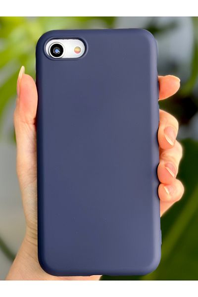 Go Aksesuar حافظة إطلاق من السيليكون المرن المقاوم للبقع مع مخمل داخلي متوافق مع هاتف Iphone 7 - 8 - SE 2020 - Se 2022